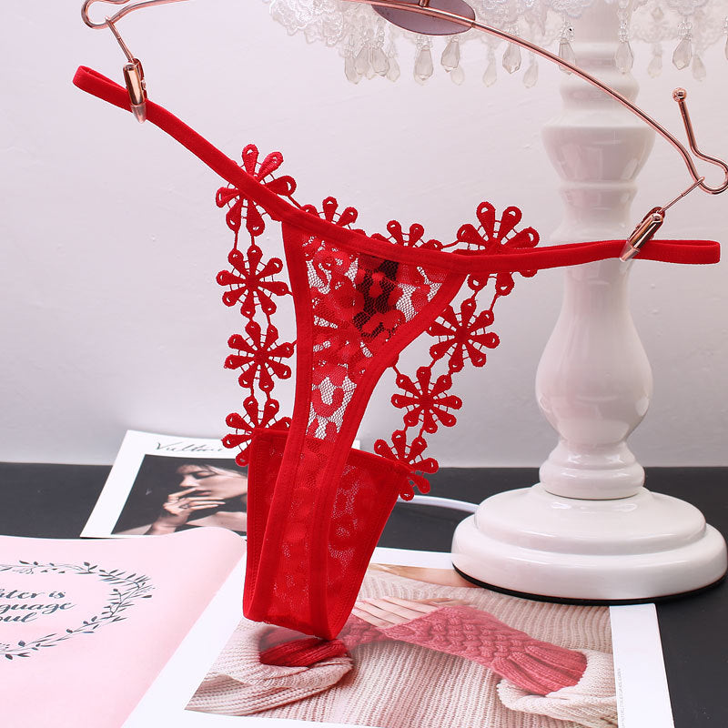 Thong with little flowers