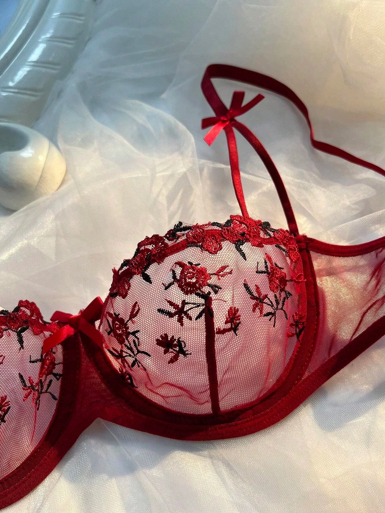 Floral Lace Lingerie Set
