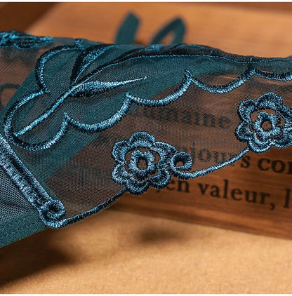 Embroidery Sheer Thong