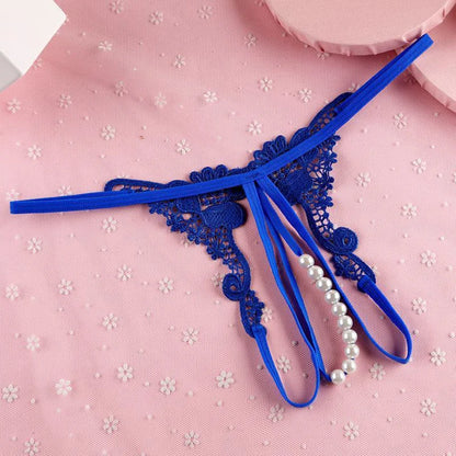 Pearl Open Thong Panties