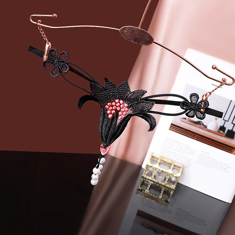 Lace Butterfly Thong