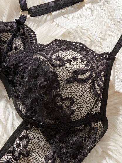 Black Lace Teddy