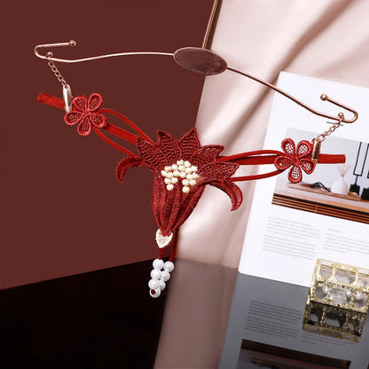 Lace Butterfly Thong