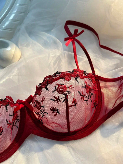 Floral Lace Lingerie Set