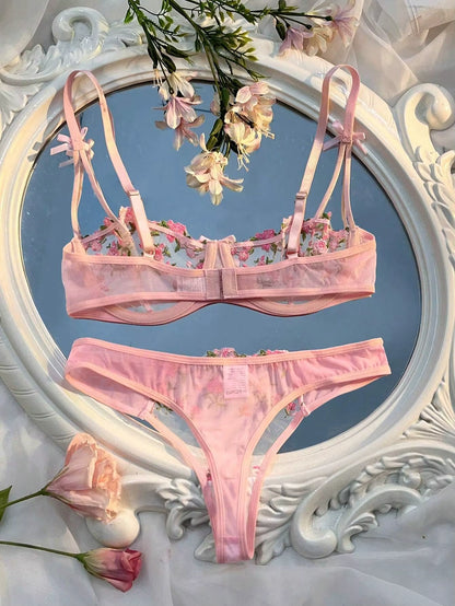 Floral Lace Lingerie Set