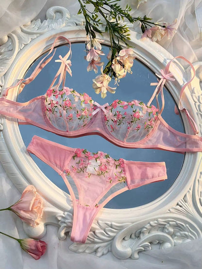 Floral Lace Lingerie Set