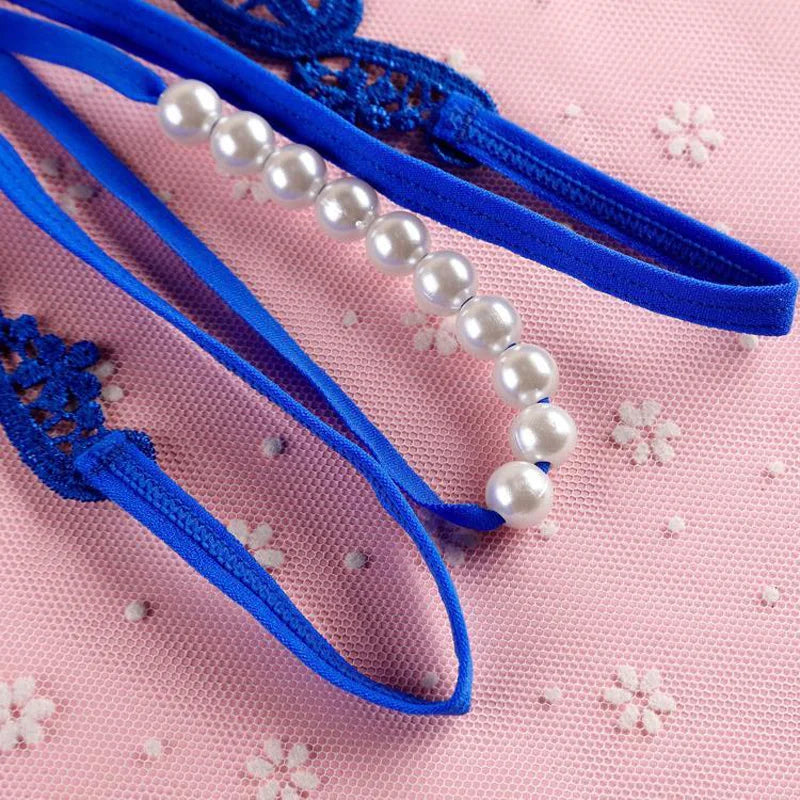 Pearl Open Thong Panties