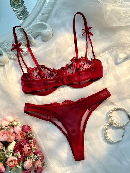 Floral Lace Lingerie Set